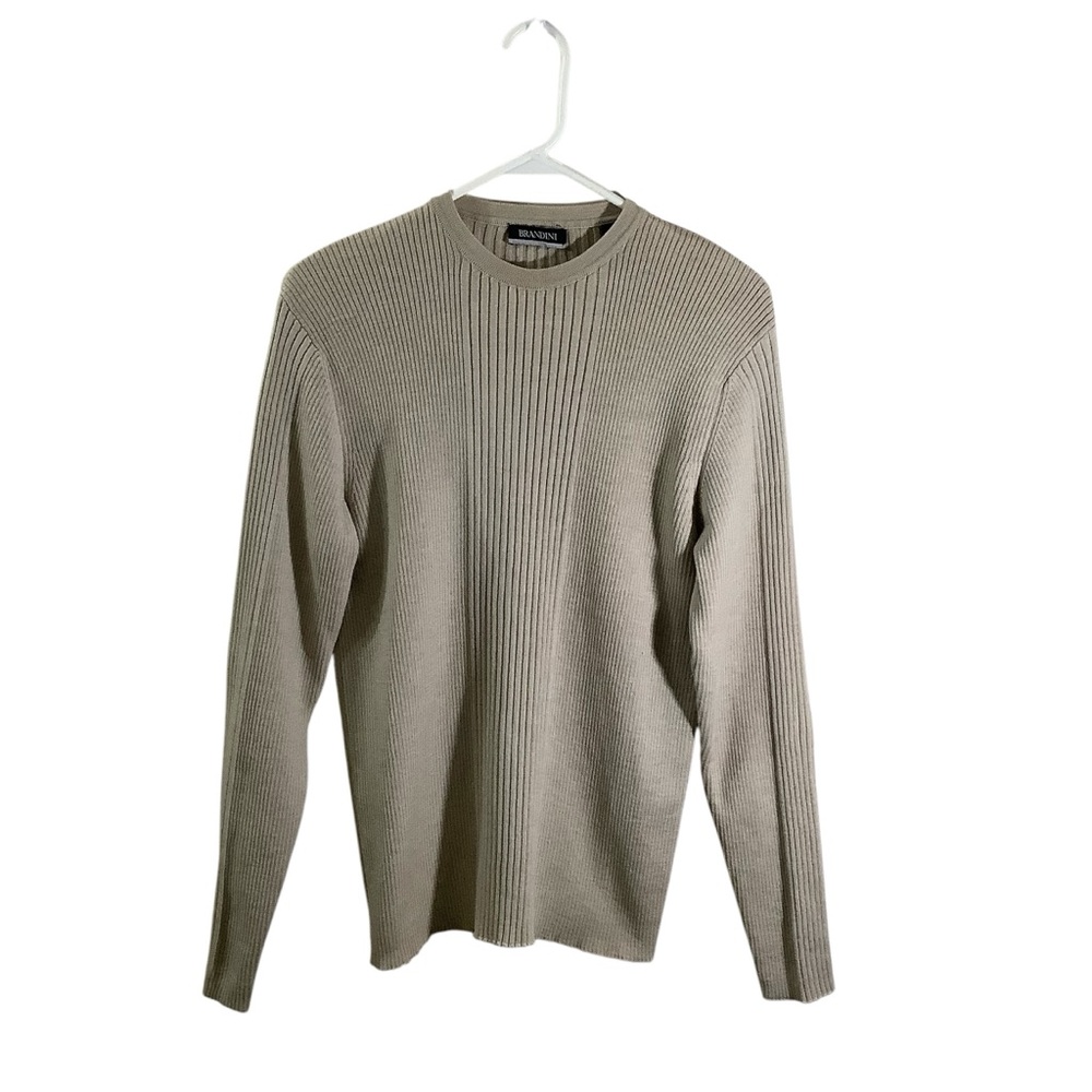 Brandini Wool Knit Crew Sweater.